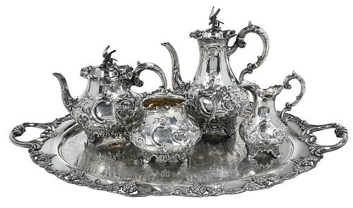 ENGLISH SILVER TEA SERVICE SILVER 376a7f