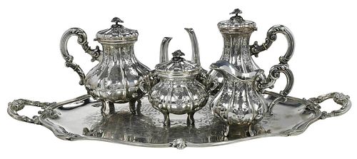 ITALIAN SILVER TEA SERVICEmid 20th 376a86