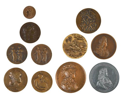 11 FRENCH NATIONAL MEDALS administ des monnaies exposition universelle Paris 1878  376ac4