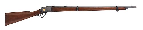 SHARPS MODEL 1878 RIFLE WITH GOLD INLAYhammerless