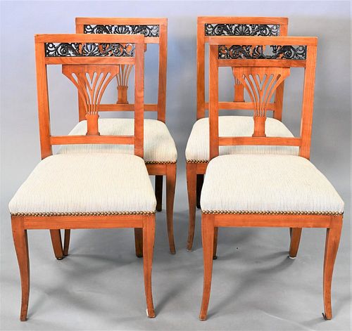 SET OF FOUR NEOCLASSICAL DINING