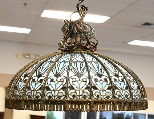 LEADED GLASS HANGING LIGHT HAVING 376b6e