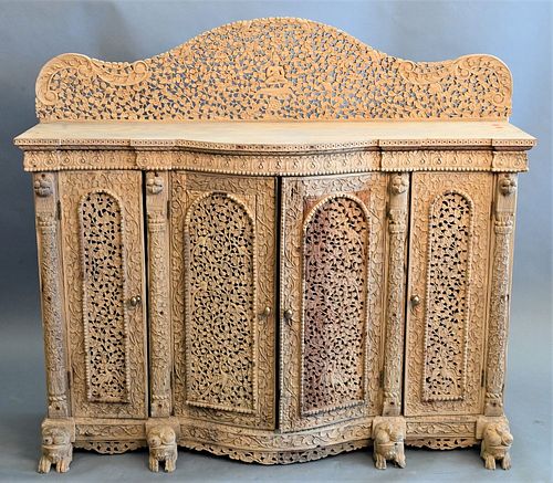 ANGLO INDIAN CABINET, HAVING PIERCED