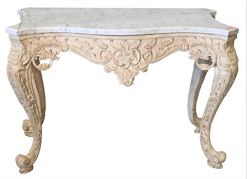 LOUIS XV STYLE CONSOLE TABLE, HAVING