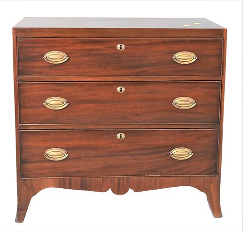 GEORGE IV MAHOGANY BACHELOR S CHEST  376c15