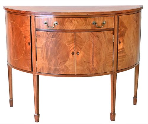 MAHOGANY DEMILUNE SERVER HAVING 376c18