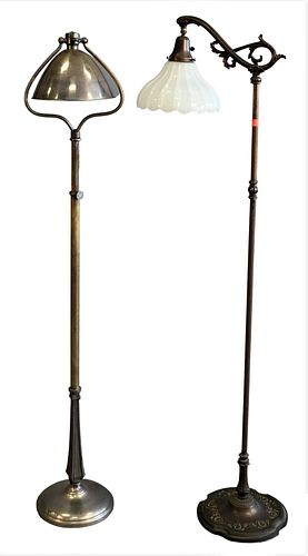 TWO FLOOR LAMPS, TO INCLUDE ONE WITH