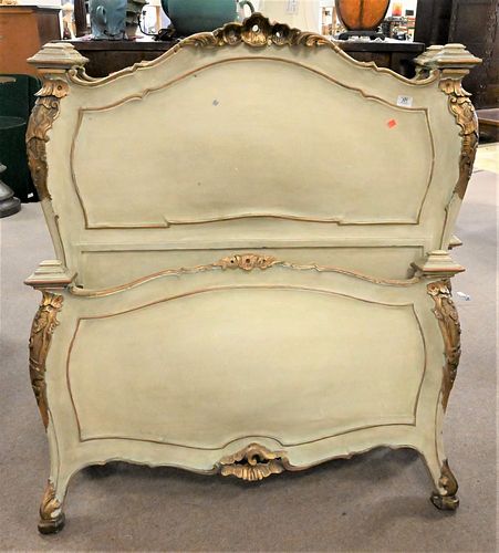 PAIR OF VENETIAN PAINTED TWIN SIZE