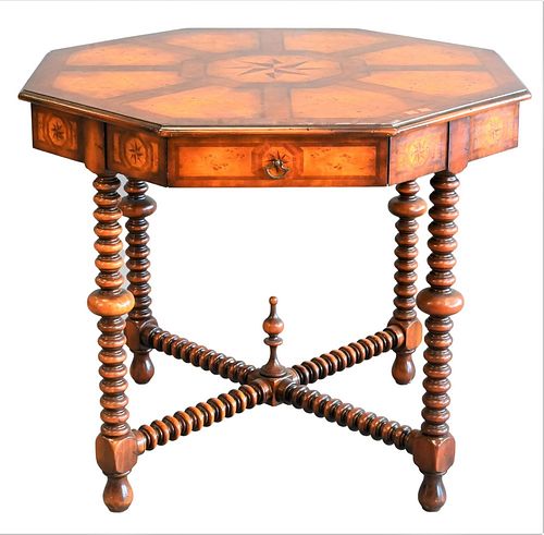 INLAID OCTAGONAL OCCASIONAL TABLE  376c81