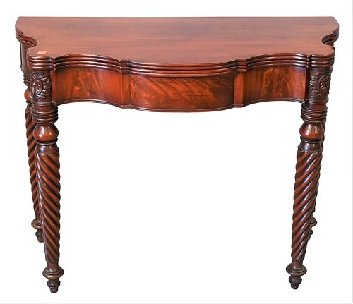 SHERATON MAHOGANY GAMES TABLE,