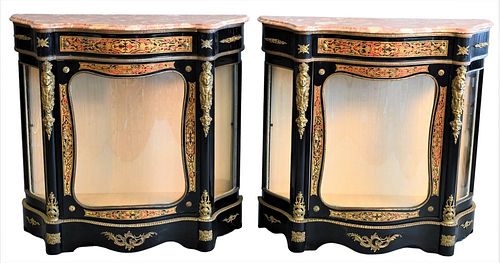 PAIR OF TROUVAILLES INC CABINETS  376c87