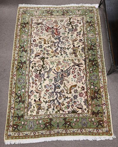 ORIENTAL SCATTER RUG HAVING ANIMAL 376ca6