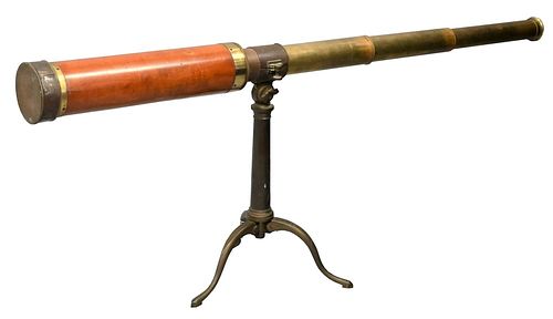 19TH CENTURY ENGLISH TELESCOPE,