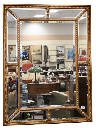 PAIR OF CONTEMPORARY GILT MIRRORS  376cd9