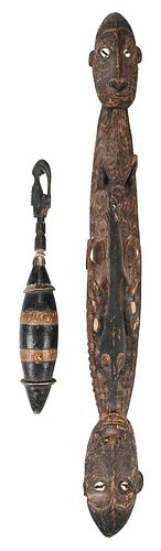 TWO PAPUA NEW GUINEA CEREMONIAL