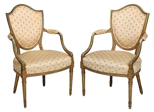 PAIR GEORGE III STYLE GILT AND 376d40