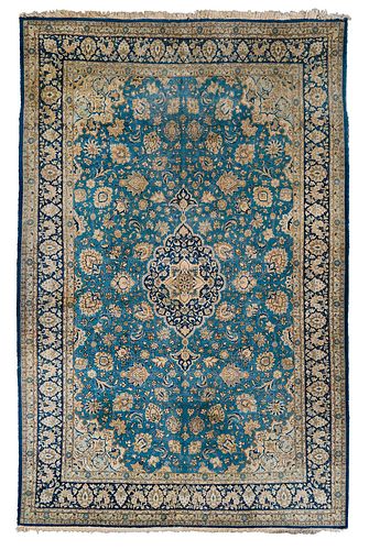 HAND KNOTTED WOOLEN RUG20th century,