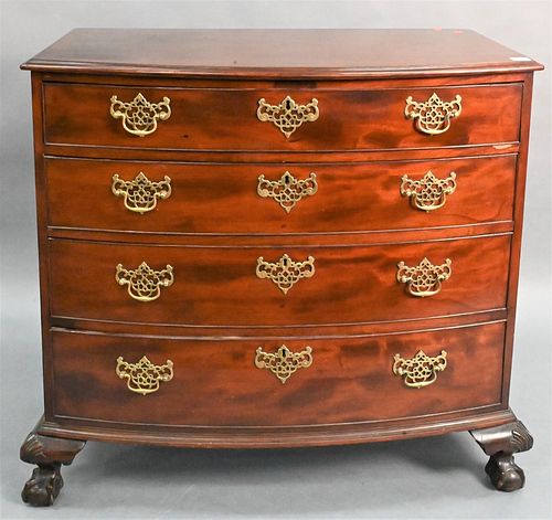 CHIPPENDALE MAHOGANY CHEST OF FOUR 376d7c