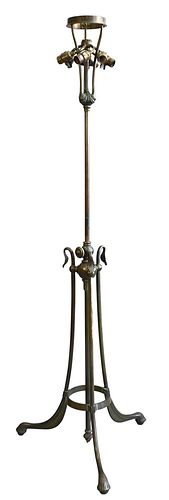 TIFFANY STUDIOS BRONZE FLOOR LAMP 376d8e