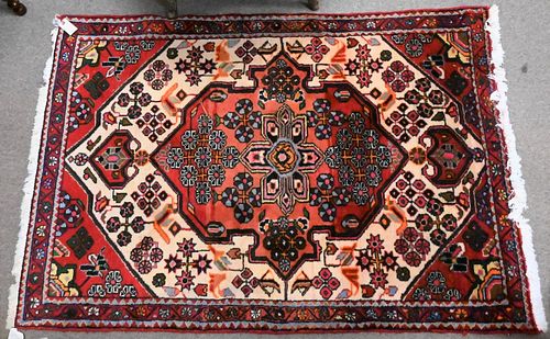 THREE ORIENTAL SCATTER RUGS, 1'10"