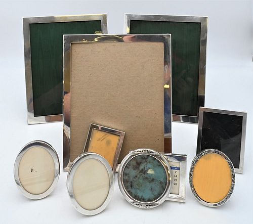 10 STERLING SILVER FRAMES TO INCLUDE 376dd6