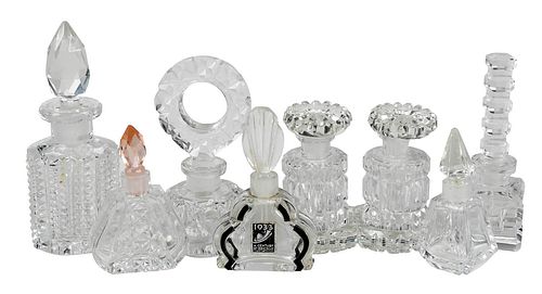 SEVEN MINI CZECH CUT GLASS PERFUMESearly 376e56