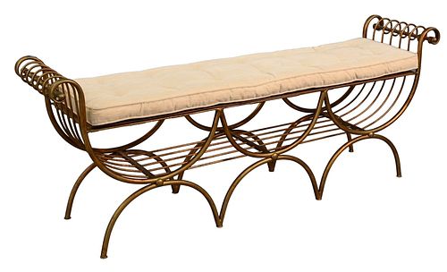 IRON WINDOW BENCH HAVING GILT 376ecd