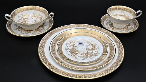 72 PIECE SPODE PORCELAIN DINNER