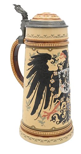 METTLACH IMPERIAL EAGLE STEIN  376ef5