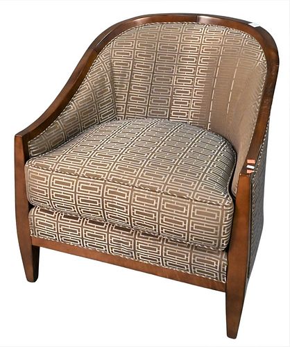 SWAIM UPHOLSTERED CLUB CHAIR, SATIN