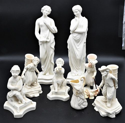 FIGURAL BELLEEK GROUP, TO INCLUDE