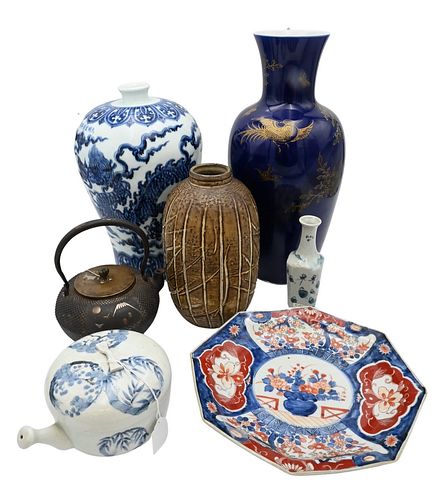 SEVEN PIECE GROUP OF ASIAN ITEMS  376f9f