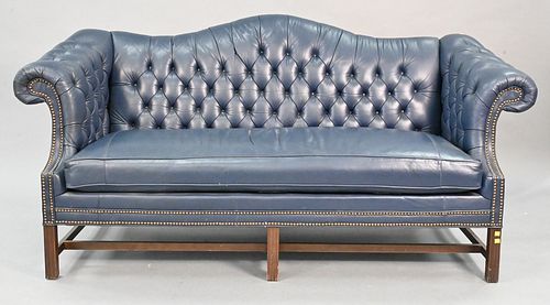 CHIPPENDALE STYLE CAMELBACK SOFA