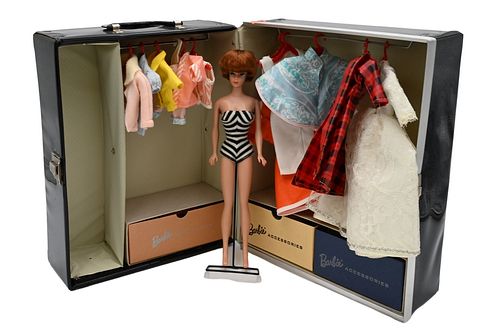 1962 BARBIE DOUBLE CASE, REDHEAD