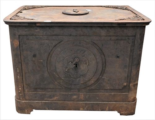 IRON SAFE, HAVING TWO LARGE HANDLES,