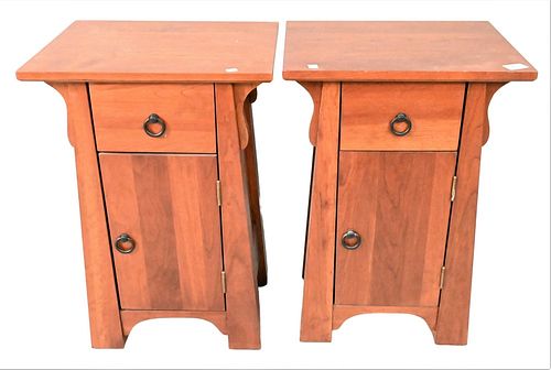 PAIR OF ETHAN ALLEN CHERRY MISSION