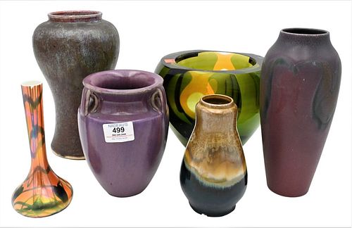 GROUP OF SIX VASES TO INCLUDE 377040