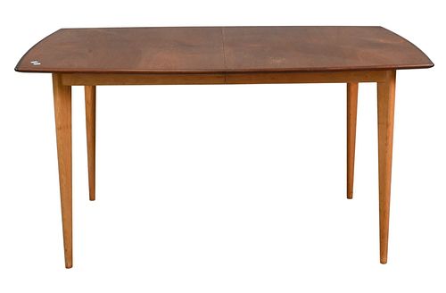 MID CENTURY TEAK DINING TABLE,