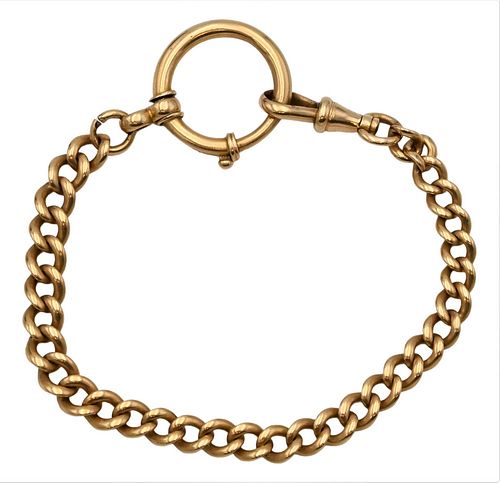 18 KARAT GOLD WATCH CHAIN, LENGTH