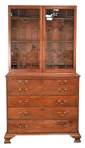 CHIPPENDALE MAHOGANY BUTLERS SECRETARY 3770f7