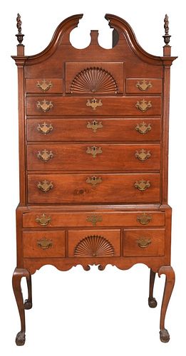 CHIPPENDALE WALNUT HIGHBOY IN 377140