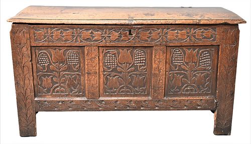 OAK SUNFLOWER CHEST HAVING LIFT 377159