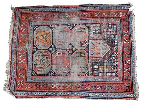 TWO ORIENTAL SCATTER RUGS, TO INCLUDE