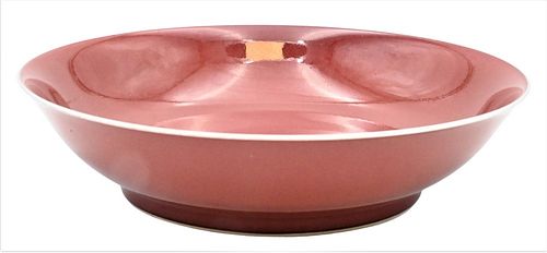CHINESE COPPER RED SAUCER PLATE  377184