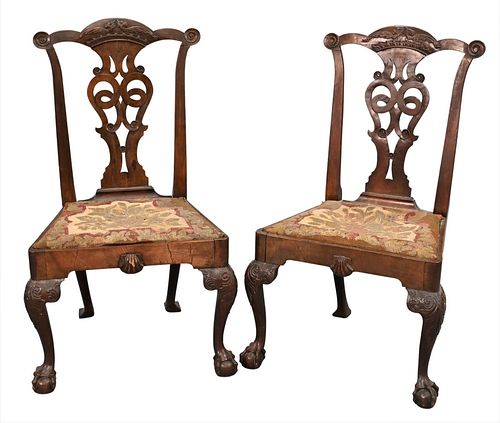 PAIR OF GEORGE III MAHOGANY SIDE 3771ee