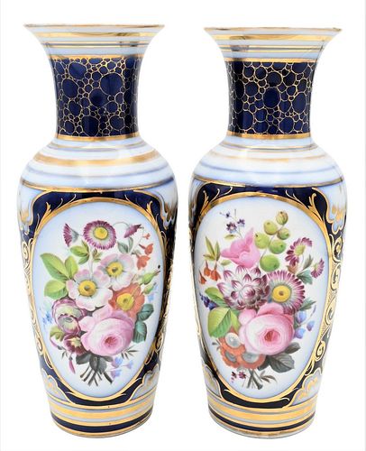 PAIR OF BAYEUX PORCELAIN FLORAL 3771eb