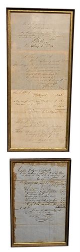 GROUP OF 1865 HAND WRITTEN LETTERS