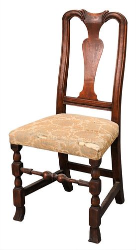 QUEEN ANNE SIDE CHAIR, HAVING OVER