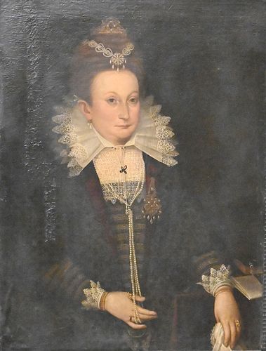 PORTRAIT OF A QUEEN, HAVING A JEWELED