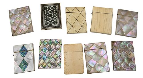 COLLECTION OF 10 CIGARETTE CASES 377279